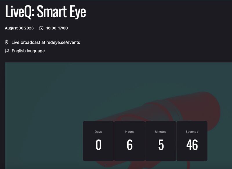 Smart Eye’s Interim Report for Q2